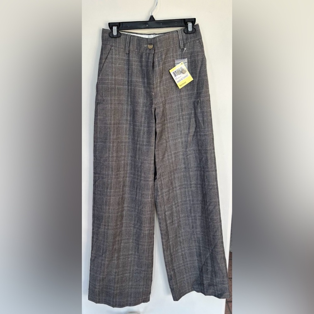 Barbour Wide Leg Wool Trousers